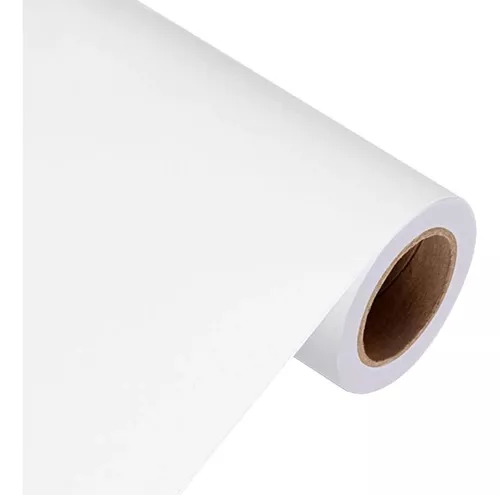 Vinilo Blanco Brillo Liso 126x50cm - TOP VINILO