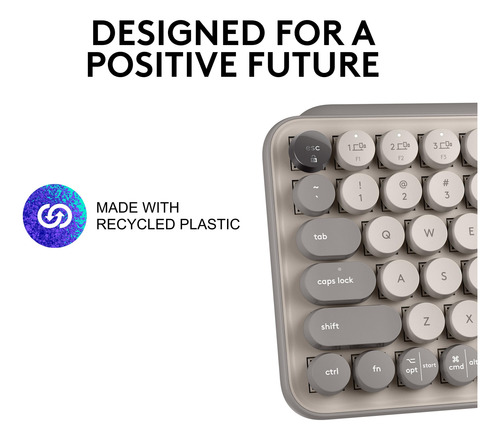 Teclado Logitech Pop Keys Mecánico Inalámbrico Emoji Persona