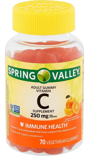 Vitamina C 250mg Spring Valley - Unidad a $2613