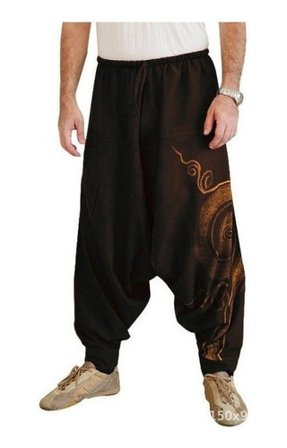 Pantalones De Harén Casuales For Hombres Pantalones Hippies