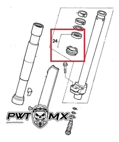 2 Kit Reten Suspension Barral Delanter Honda Cr 500r 92 - 94