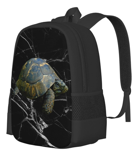 Mochila Tortuga Para Laptop Viaje Escolar Mujer Hombr Negro