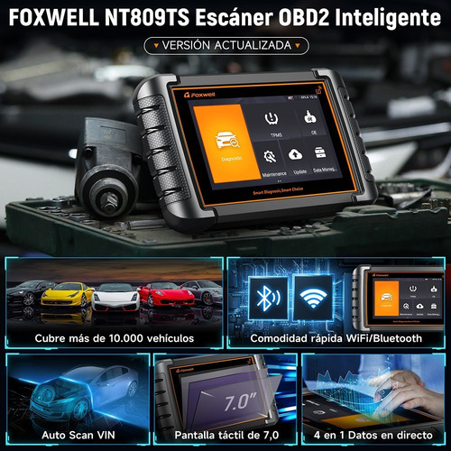 Scanner Foxwell Nt809ts Obd2 Diagnóstico Tpms Developer