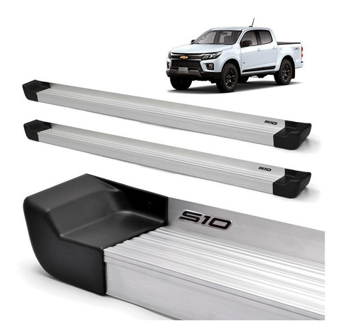 Estribo Plataforma Prime Natural S10 Cabine Dupla 2014 2015