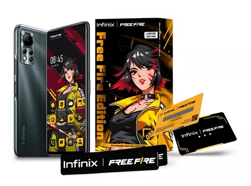 Smartphone Infinix Free Fire 4g 128gb Câmera 50mp Preto