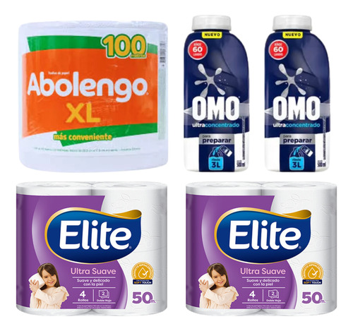 Pack Oferta 15 Productos Detergente Omo + Soft + Poett