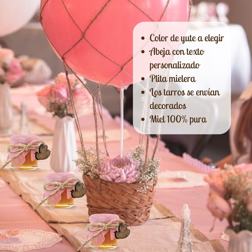 40 Tarritos De Cristal 1 Oz. Miel 100% Pura Para Recuerdos