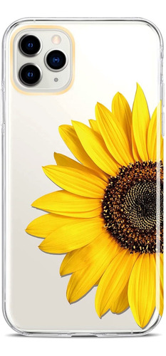 Funda Para iPhone 11 Pro Max - Transparente Con Girasol