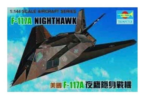 Avión Maqueta F117 Nighthawk 1:144 Trumpeter 1330 La Plata 