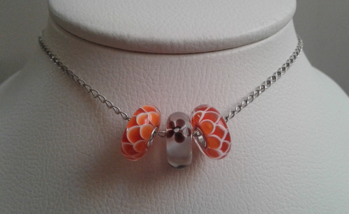 Imagen 5 de 10 de Charm Murano En Plata De Ley 925 Para Pandora O Trollbeads