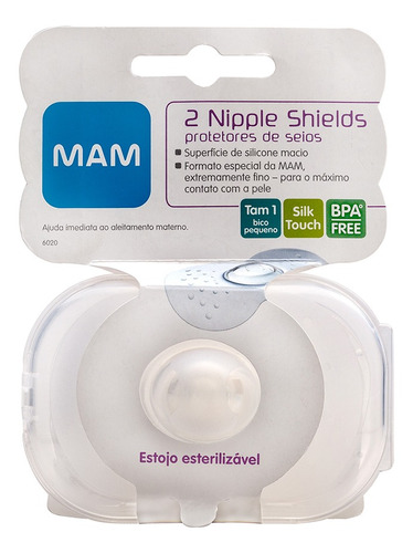 Protetor De Silicone Mamilo Bico Seio Peito Amamentação 2pcs