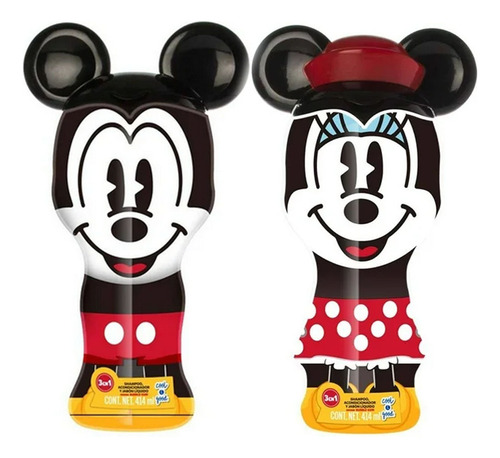 Set Shampoo Mickey & Minnie Disney Aroma Bubble Gum 3 En 1
