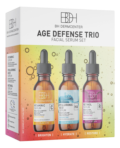 Bh Age Defense Trio - Paquete De Cuidado De La Piel Antienve