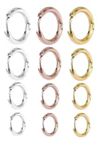 Comprar Par De Aros Argolla Cubanos Gruesos Acero Colores Medidas 