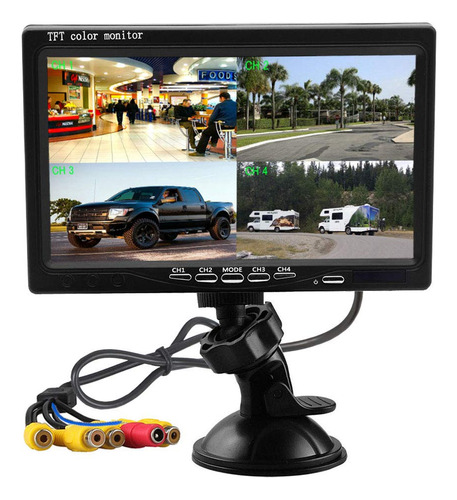 Quad Split Monitor 7 Pantalla Hd Lcd Video Displays Para