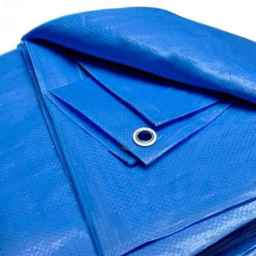 Lona Plástica Multiuso Reforçada Piscina 7x6 Mt - 4 Cores Cor Azul