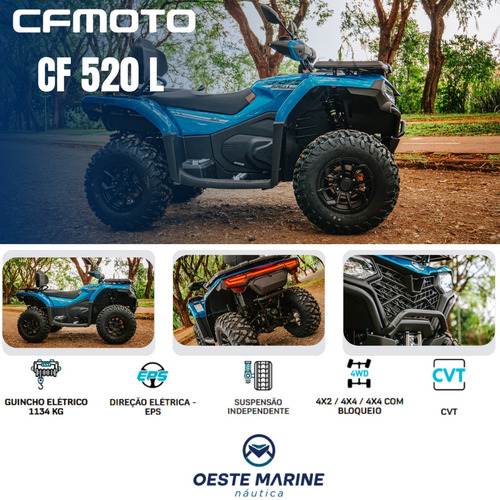 Quadriciclo 4x4 Cfmoto 520 Ñ Honda Polaris Canam Segway