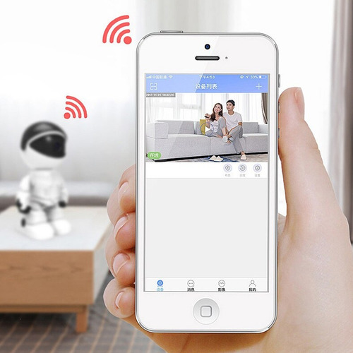 Cámara Wifi Ip Full Hd 1080p Fralugio Figura Robot Para Niño