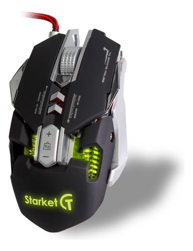 Mouse Gamer Sk-055 Profesional 9 Teclas Starket Con Luz 
