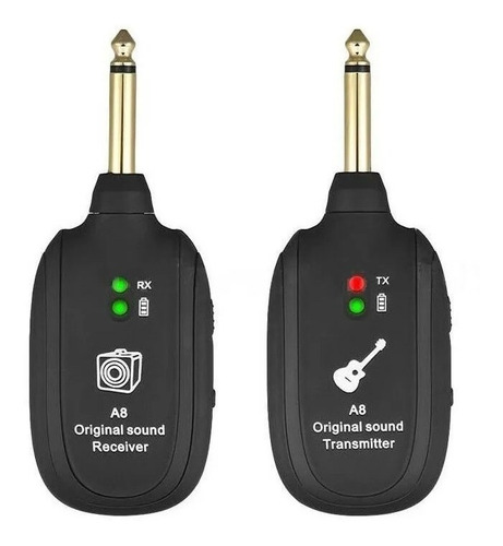 Transmisor Receptor Inalámbrico Guitarra A8 Uhf 730 Mhz 30mt