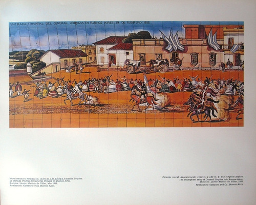 Un Poster Original Del Mural Del Subte E Estación Urquiza (Usado)