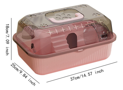 Jaula Portátil Para Hámster Para Animales Pequeños, Rosa