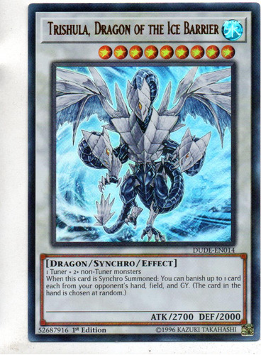 Trishula, Dragon Of The Ice Barrier Yugi Dude-en014 Ultra