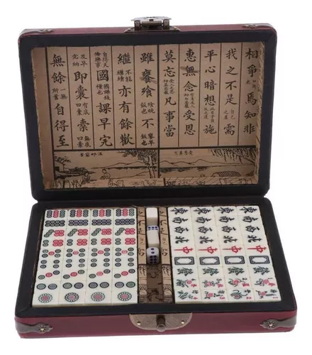 2023 Novo Mini Conjunto de Mahjong de Viagem com Majiang Jogo de