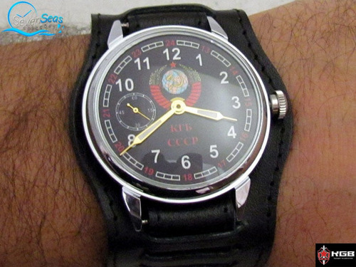 Raro Relogio Antigo Militar Gigante Kgb Trench Watch