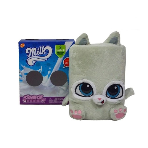 Nova Pelucia Crunch Mania Milk Branco Com Sons Fun 80080