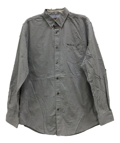 Ben Sherman - Camisa De Vestir Color Gris De Hombre Talla Xl