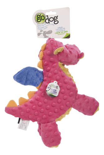 Juguete Para Perros Godog Bubble Plush Dragons Squeaky Chew