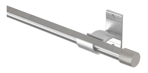 Kit Varão Para Cortina Simples 19mm 1,50m Alumínio
