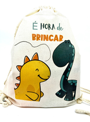 Kit Paleontólogo Explorador Dinossauro Baby Ecobag Grande