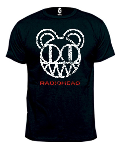 Remera Radiohead Logo 100% Algodón Premium Peinado