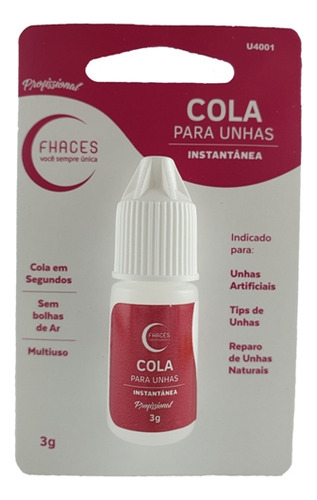 Cola De Unhas Postiças Instântanea Fhaces
