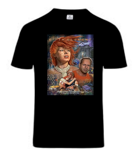 Playera Estampada Quinto Elemento Bruce Willis Disponible