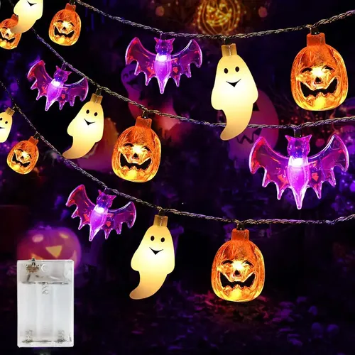 Guirnalda Luces Pilas, [2*5M] 50LED Cadena de Luces de Estrellas con 8 Modos, Guirnaldas Luces Navidad, Impermeable Luces de Hadas, Decoración Navidad, Fiesta, Jardín, Boda, Cumpleaños, Blanco Cálido
