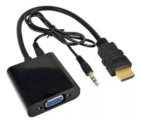 Cable Conversor Hdmi A Vga Video Proyector 1080p Hd