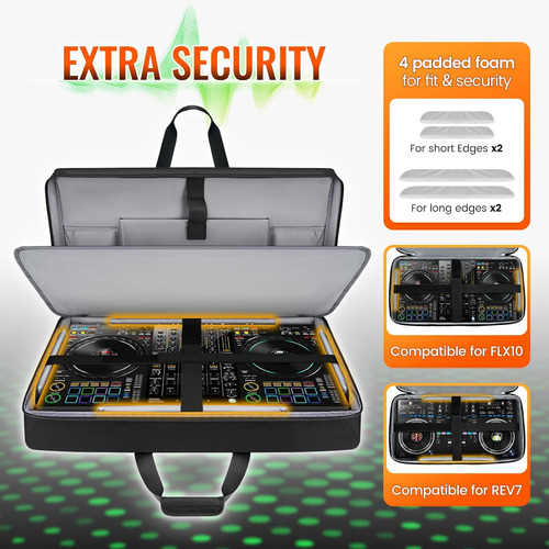 Funda De Controlador Snigjat Dj Para Ddj-flx10/1000/rev7/...