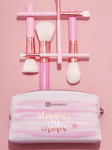 Set De Brochas De Viaje Bh Cosmetics Mini Pink Perfection