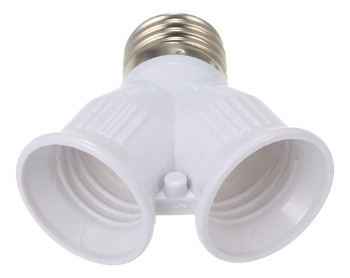 Divisor Adaptador De Base De Bombilla Led E27 Macho A Doble