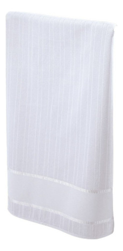 Kit 1 Toalha De Banho E 1 Rosto Para Bordar Bella 70x140 Cor Branco