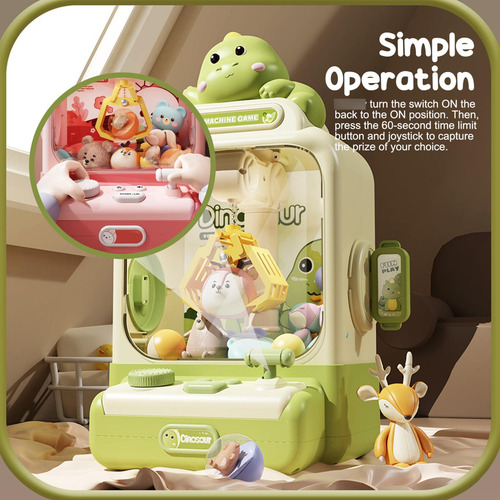 Mini Máquina De Garras Para Niños Con Sonido Doble Potencia Color