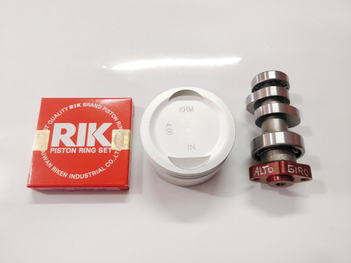 Imagem 5 de 7 de Pistão 4mm Kmp Premium + Comando 6.4/6.2 P/titan/bros 150