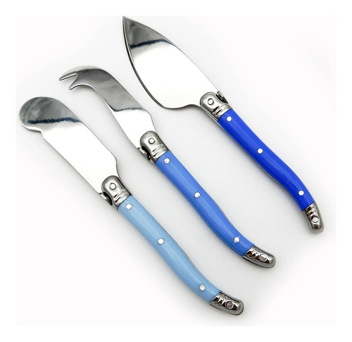 Set X3 Cuchillos Queso Montpellier Azul