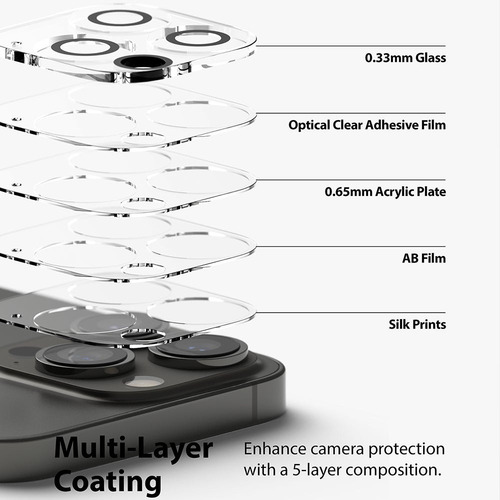 Vidrio Templado Camara Ringke Para iPhone 13 13 Mini Pro Max