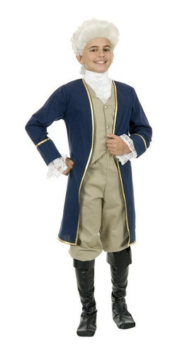 Disfraz Colonial George Washington Para Niños Envio Gratis