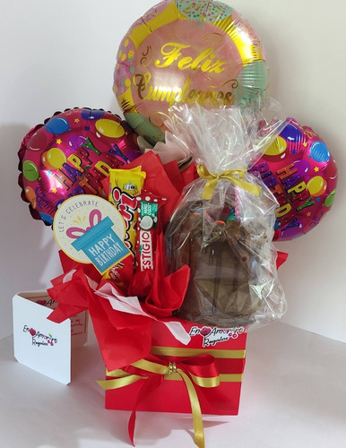 Imagen 3 de 10 de Arreglos Con Globos Cumpleaños Caja Sorpresa Bouquet Caracas