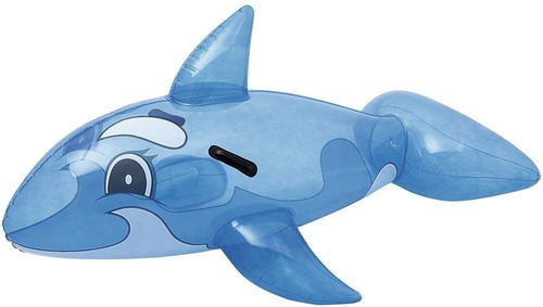 Ballena Delfin Transparente Gigante Flotador Inflable 157x94